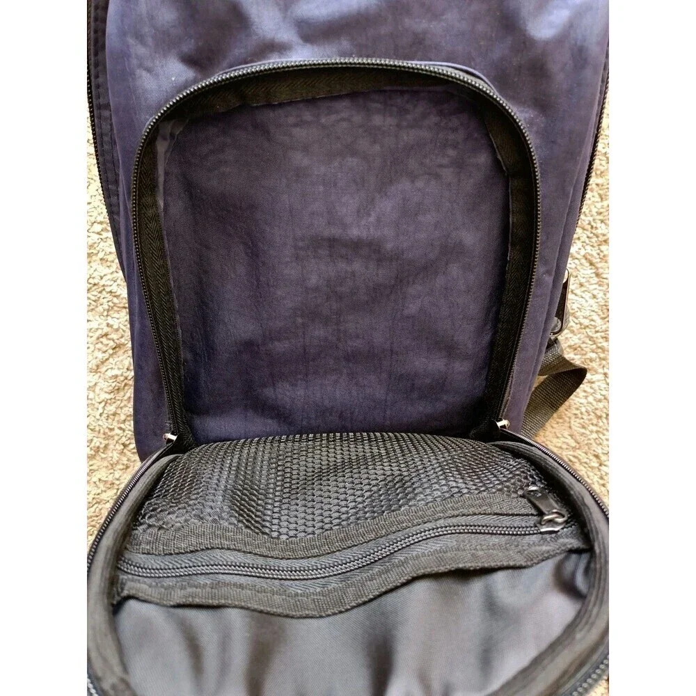 Trans Siberian Express Backpack Navy Blue Adjustable